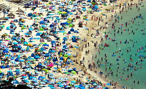 和歌山白浜海水浴場 混雑状況