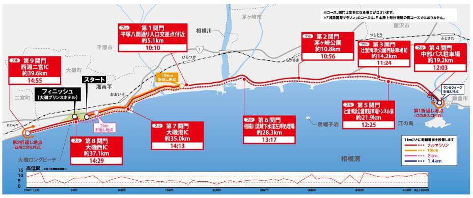 湘南国際マラソン　コース