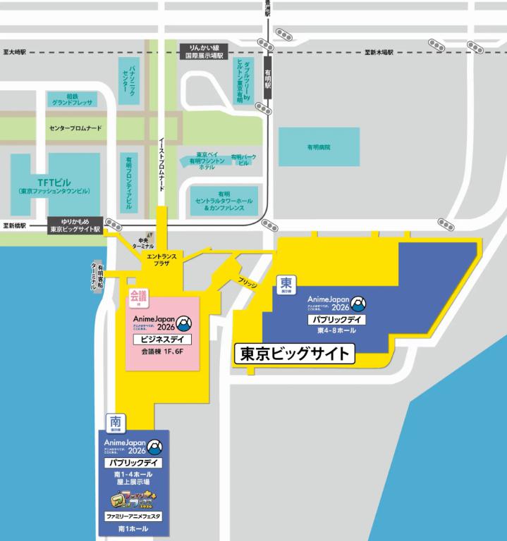 アニメジャパン　地図